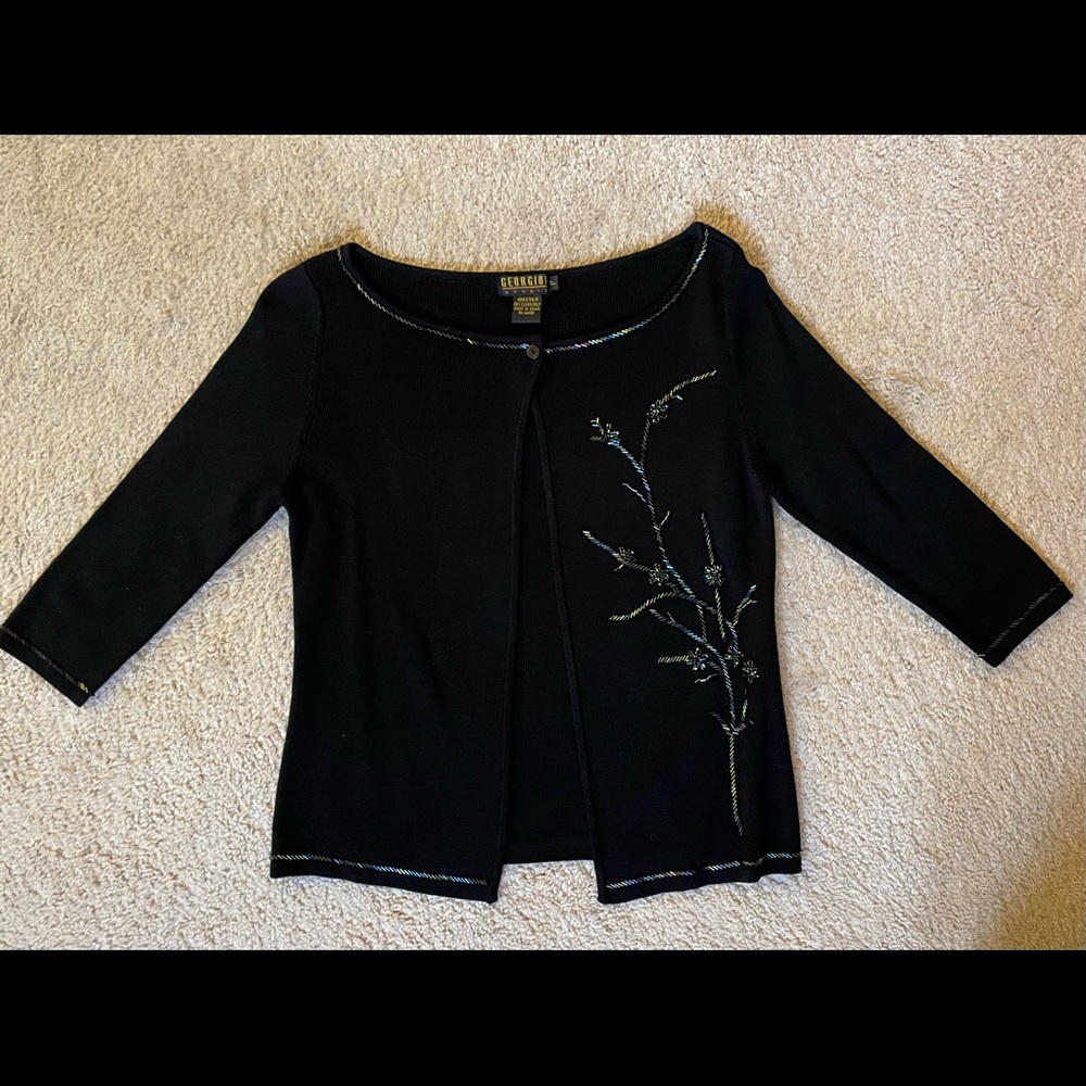 Georgio Beaded Sweater, Size 6 Petite
